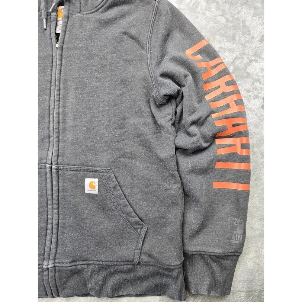 Carhartt Jacket Mens S Charcoal Workwear Rain Defender Thermal Lined jacket